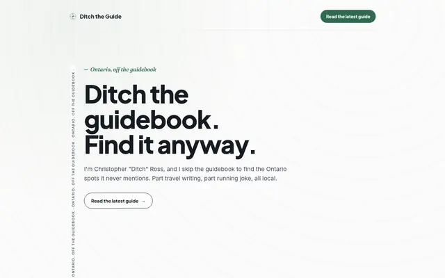 Screenshot of ditchtheguide.com